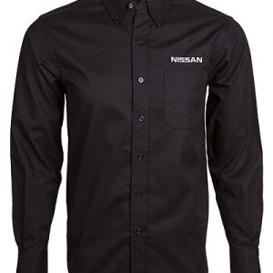 Mens Long Sleeve Easy Care Shirt Blk