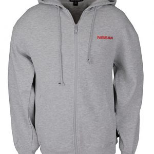Full Zip Hooded Sweatshirt Lt Grey